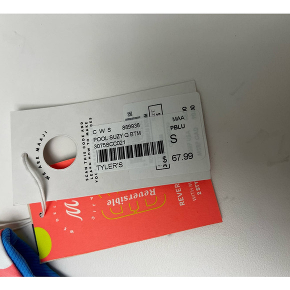 NWT Maaji Suzy Q Reversible Bottom & Rainbow Affair Triangle Top, Size Small - Picture 2 of 8